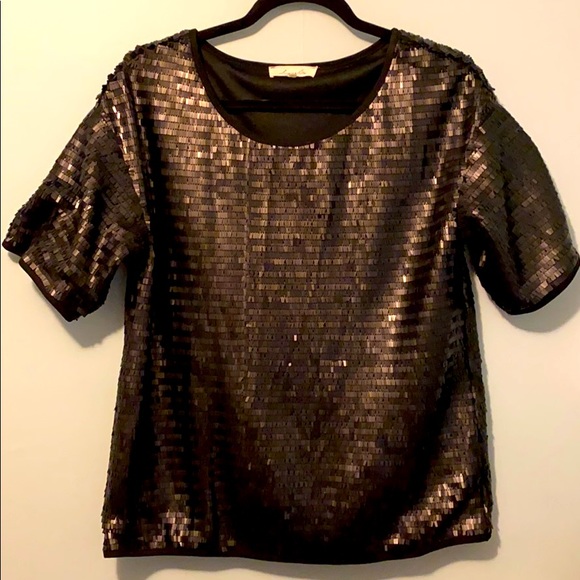 Black Sequin T-shirt - Picture 1 of 5